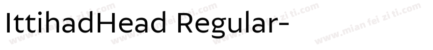 IttihadHead Regular字体转换